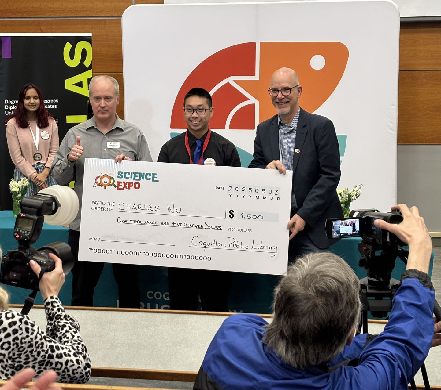 Charles Winning in the 2025 Science Expo
